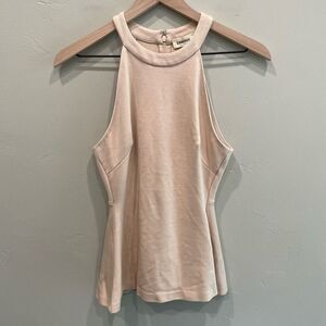 L'AGENCE Light Pink Sleeveless Halter Top Blouse - Size: XS